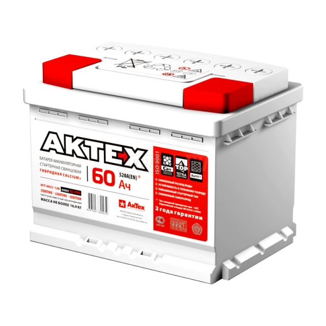 АKTEX 60 А/ч  о.п. ток 540