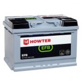 Аккумулятор HOWTER EFB 75R 75Ач 750А обр. пол.